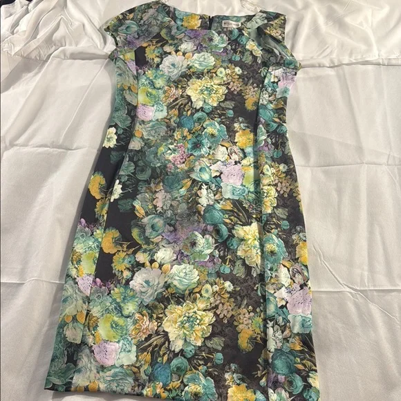 Dresses | Green And Yellow Pleated Sheath Midi Dress For Wedding Guest | Poshmark Dresses | Green And Yellow Pleated Sheath Midi Dress For Wedding Guest | Poshmark